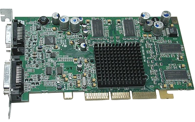 Card, Video, AGP ATI Radeon 9000 64Mb ADC/DVI