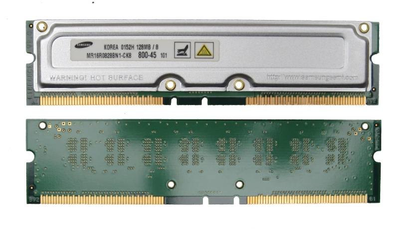 Rambus Memory RAM 800-45 128MB, MR16R0828BN1-CK8