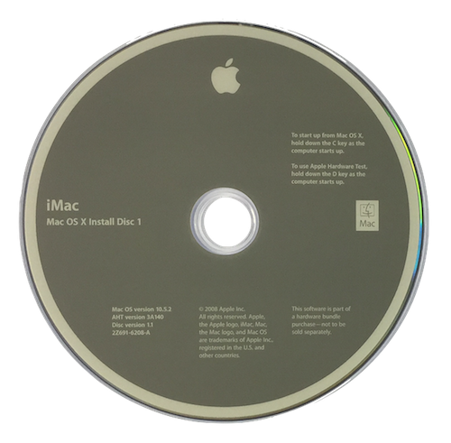 Mac OS 10.5.2 Install iMac