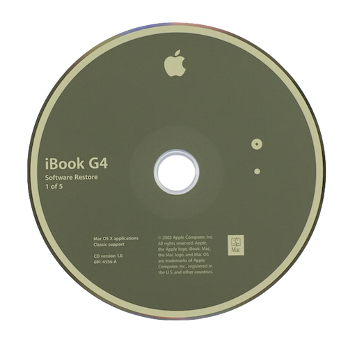 Software Restore Set iBook G4