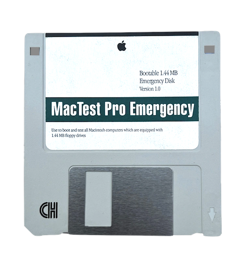 MacTest Pro Emergency, 680x0 Macintosh, 1.44MB Version 1.0